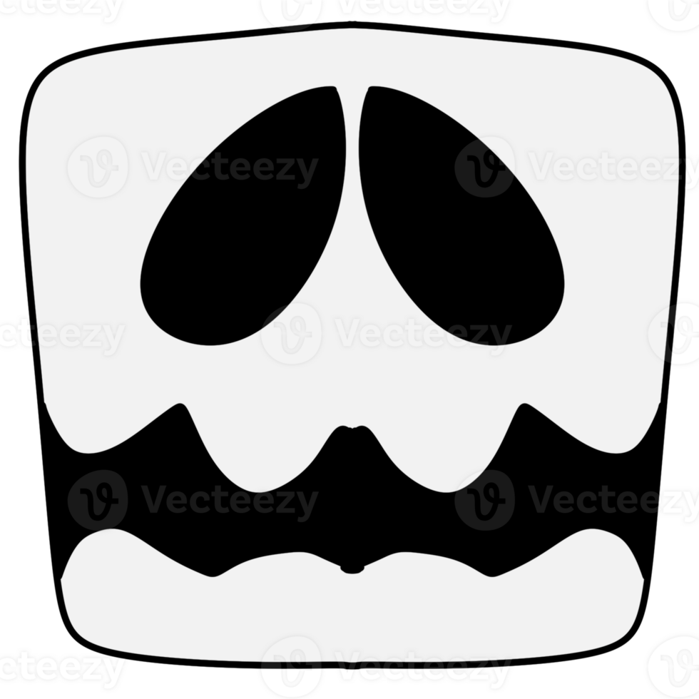 Skull in Halloween png