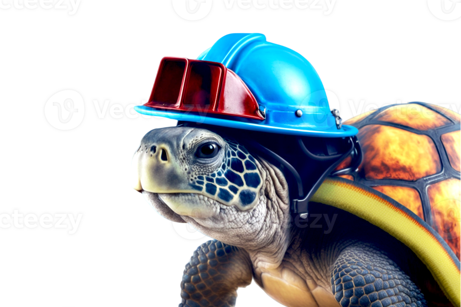 grappig schildpad 3d ai gegenereerd png