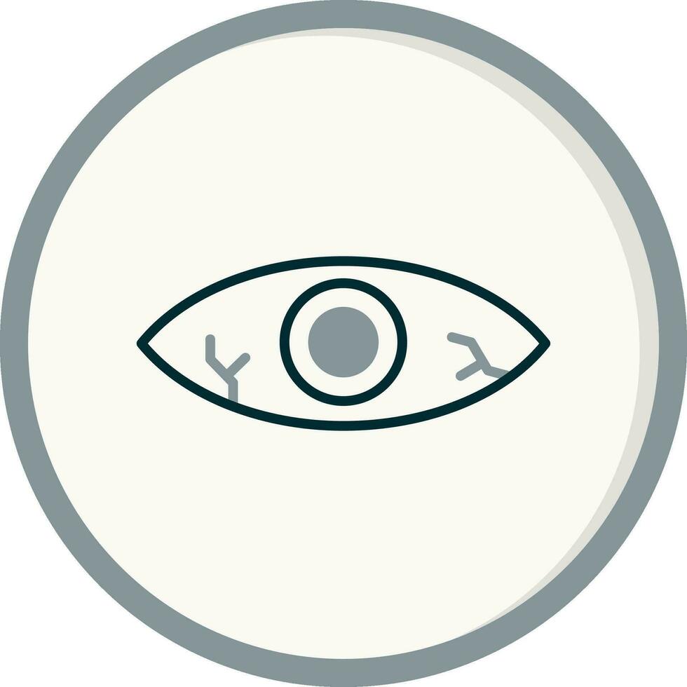 Red Eye Vector Icon