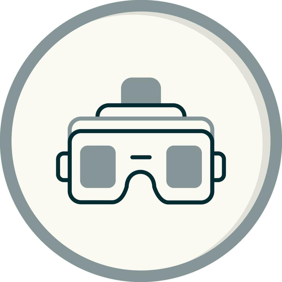 icono de vector de gafas vr