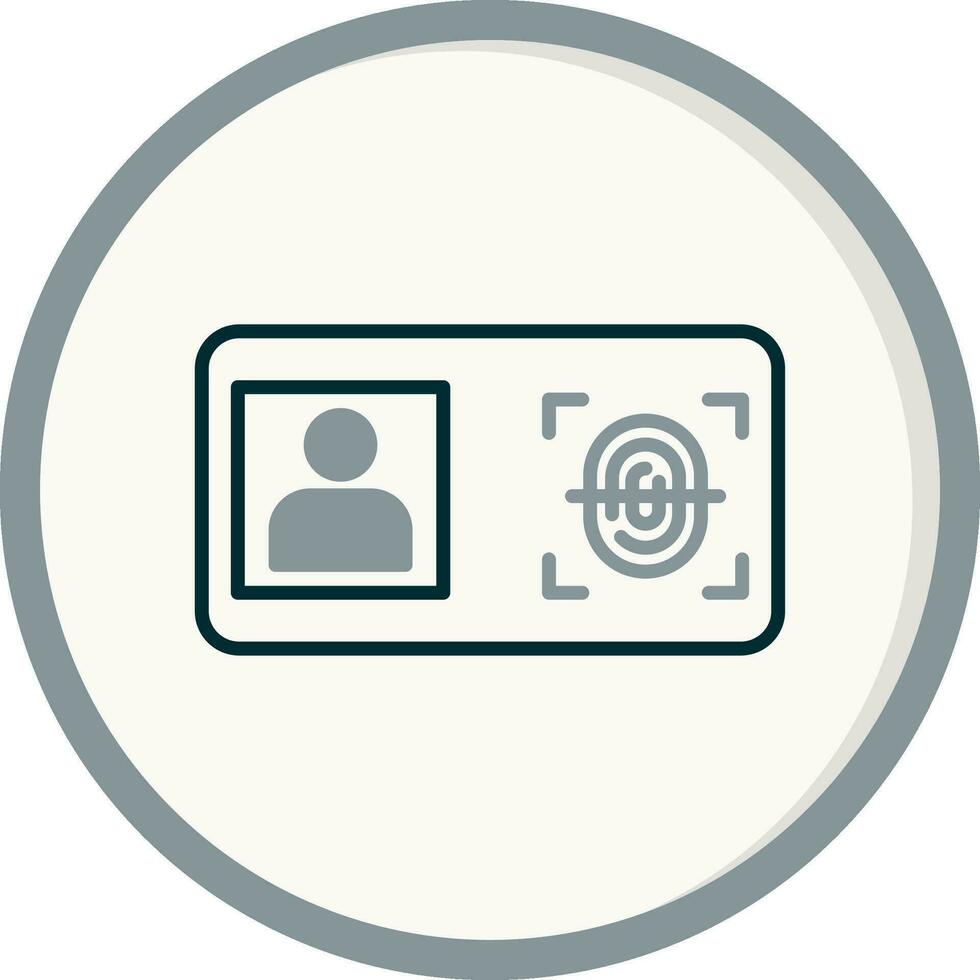 Biometric Identification Vector Icon