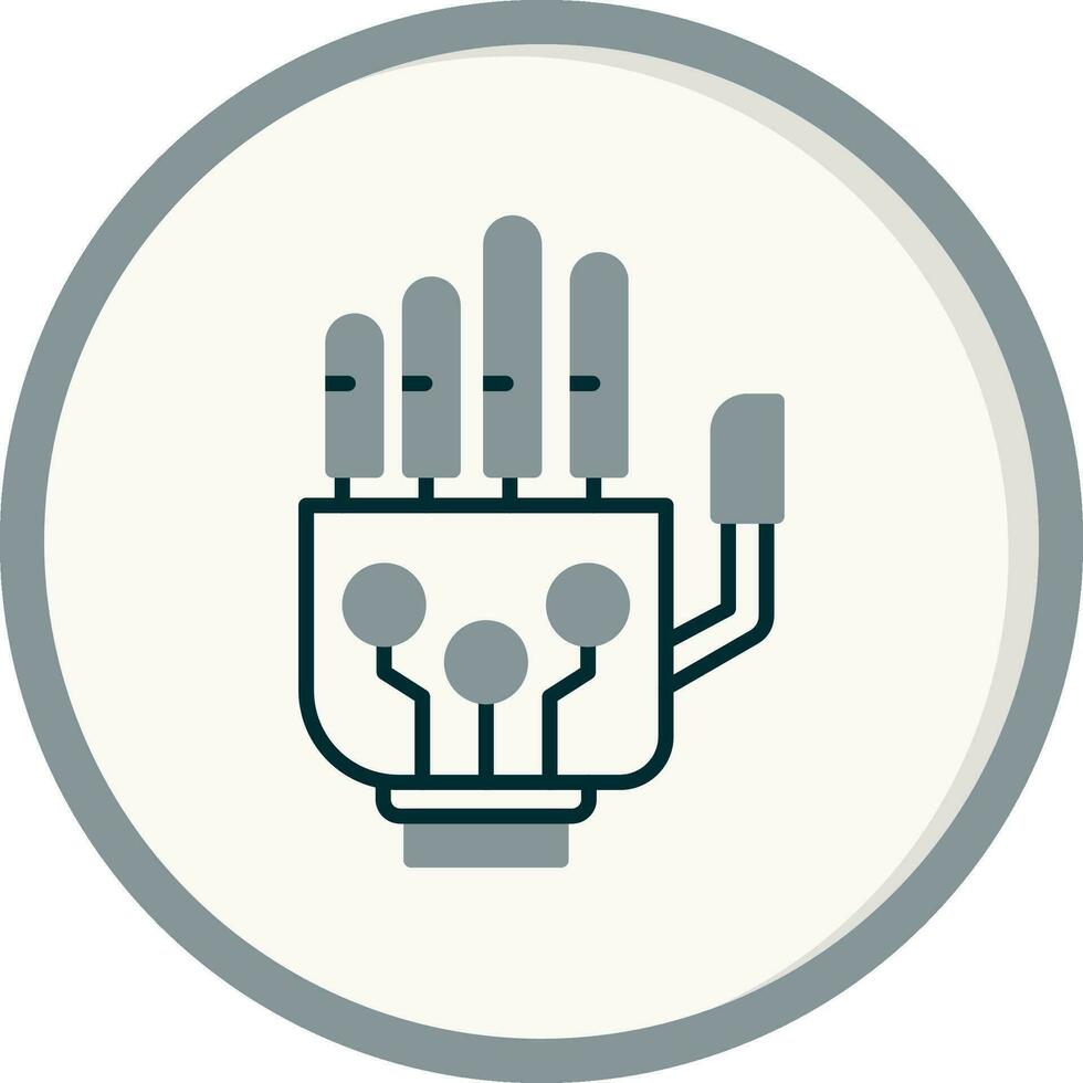 robótico mano vector icono