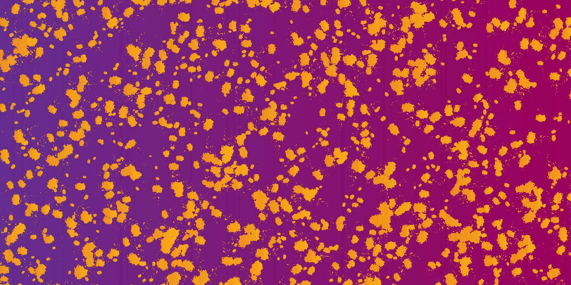 a purple and yellow background with dots vector