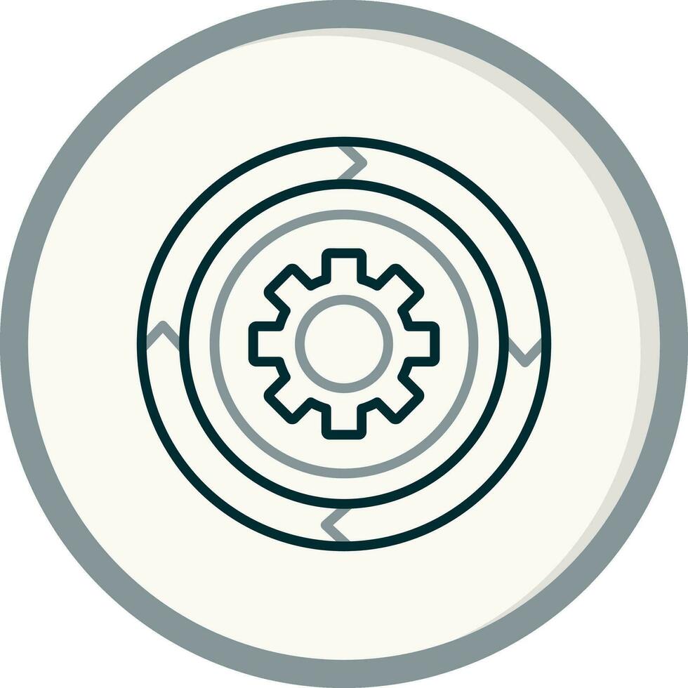 icono de vector de gráfico circular