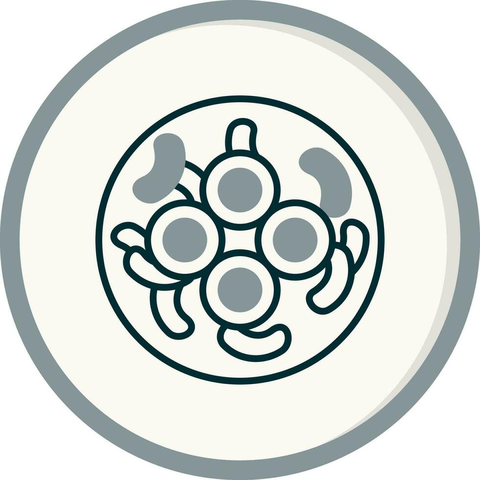 Gloeocapsa Cyanobacteria Vector Icon