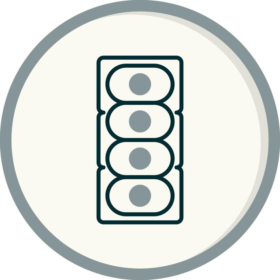 Colonial Diatom Vector Icon