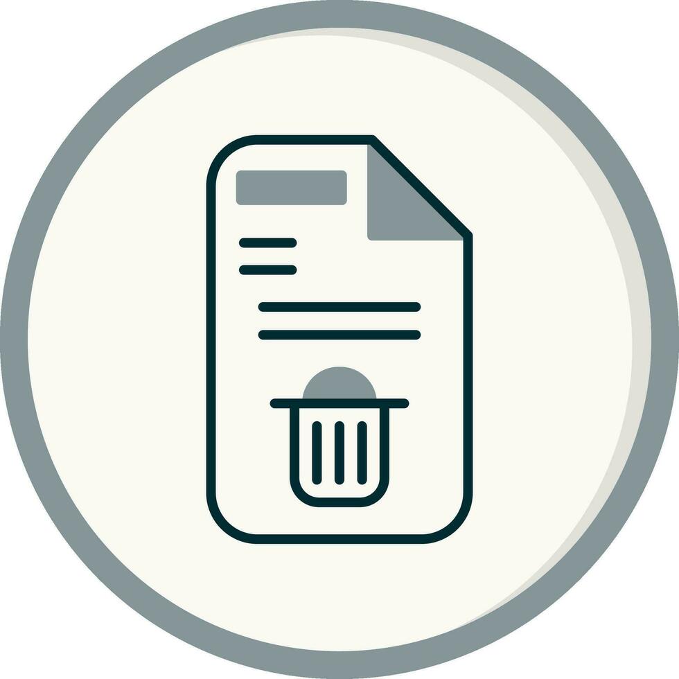 Delete Button Vector Icon
