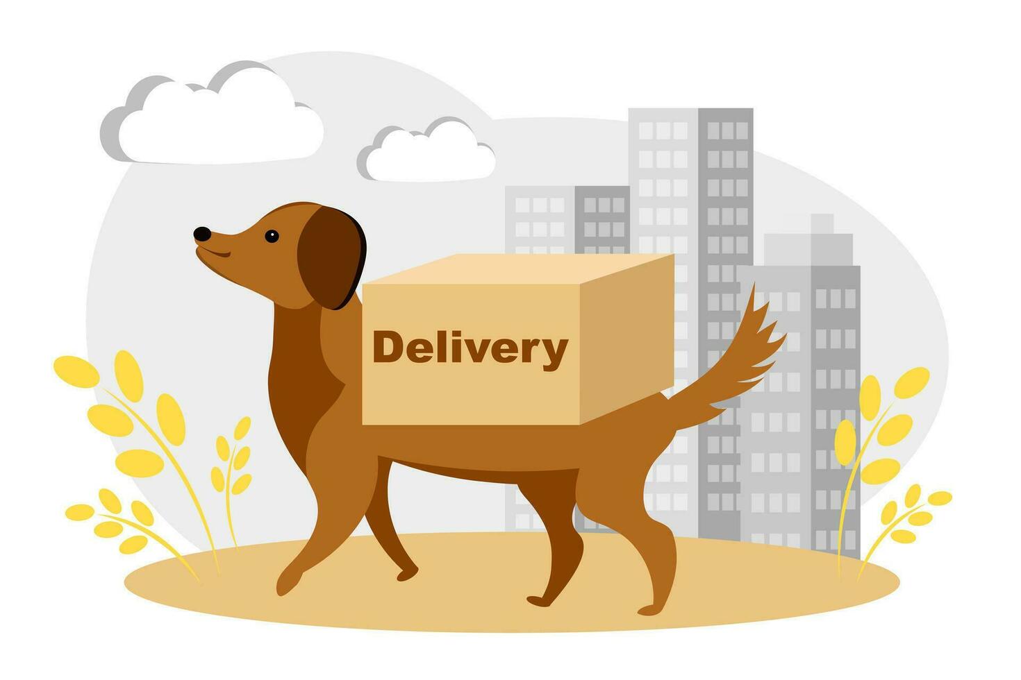 The concept of online delivery, online order tracking, home and office delivery. vector