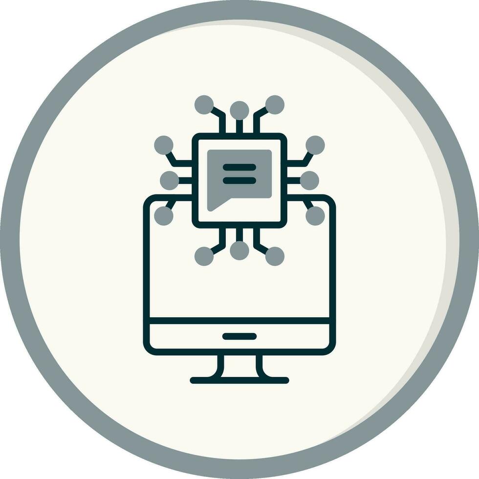 Artificial Intelligence Vector Icon