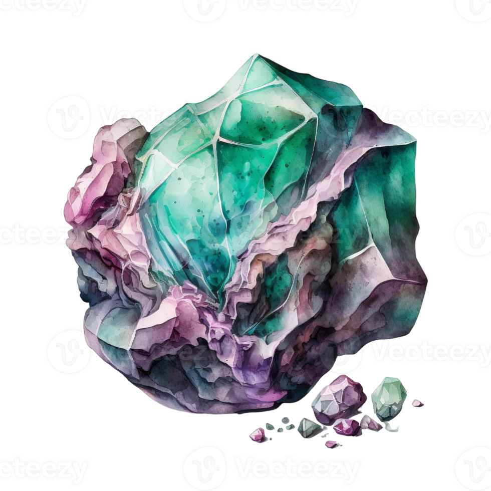 gem illustration in the hand draw style ai generated png