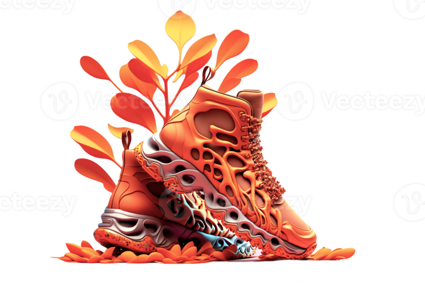 3d shoe illustration ai generated png