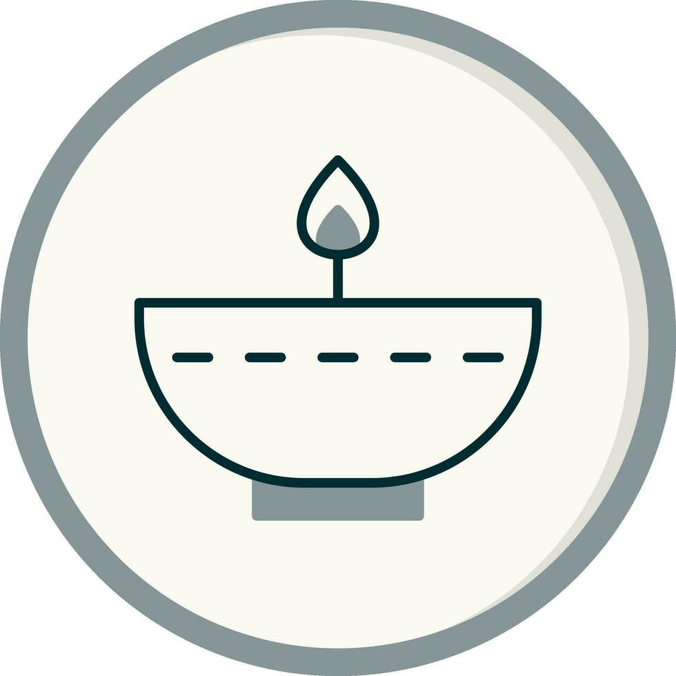 Oil Lamp Vector Icon