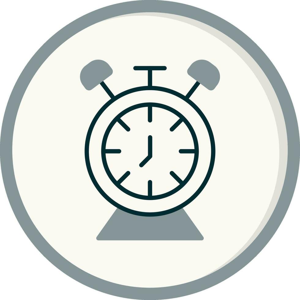 Desk Clock Vector Icon