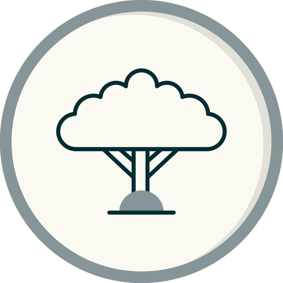 continuar árbol vector icono