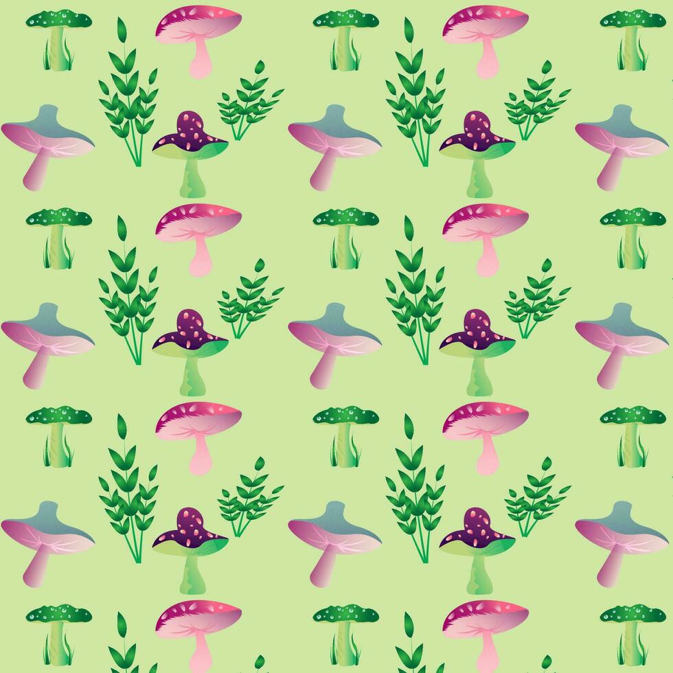 Seamless repeat nature vector pattern