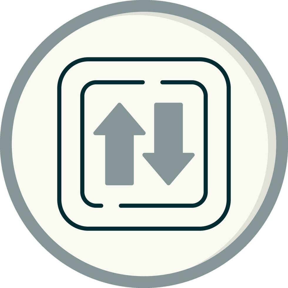 Two Ways Siign Vector Icon
