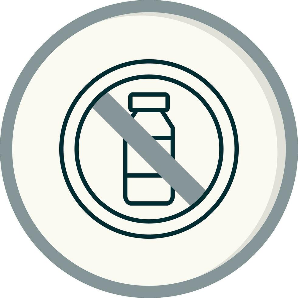 No Bottle Vector Icon