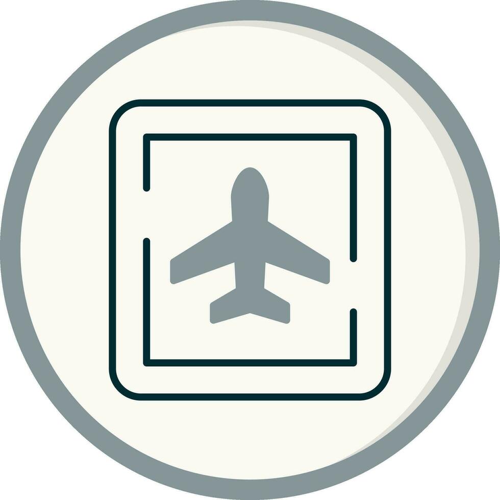 Airport Sign Vector Icon