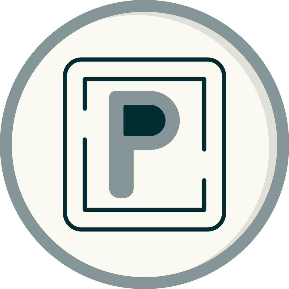 Parking Sign Vector Icon