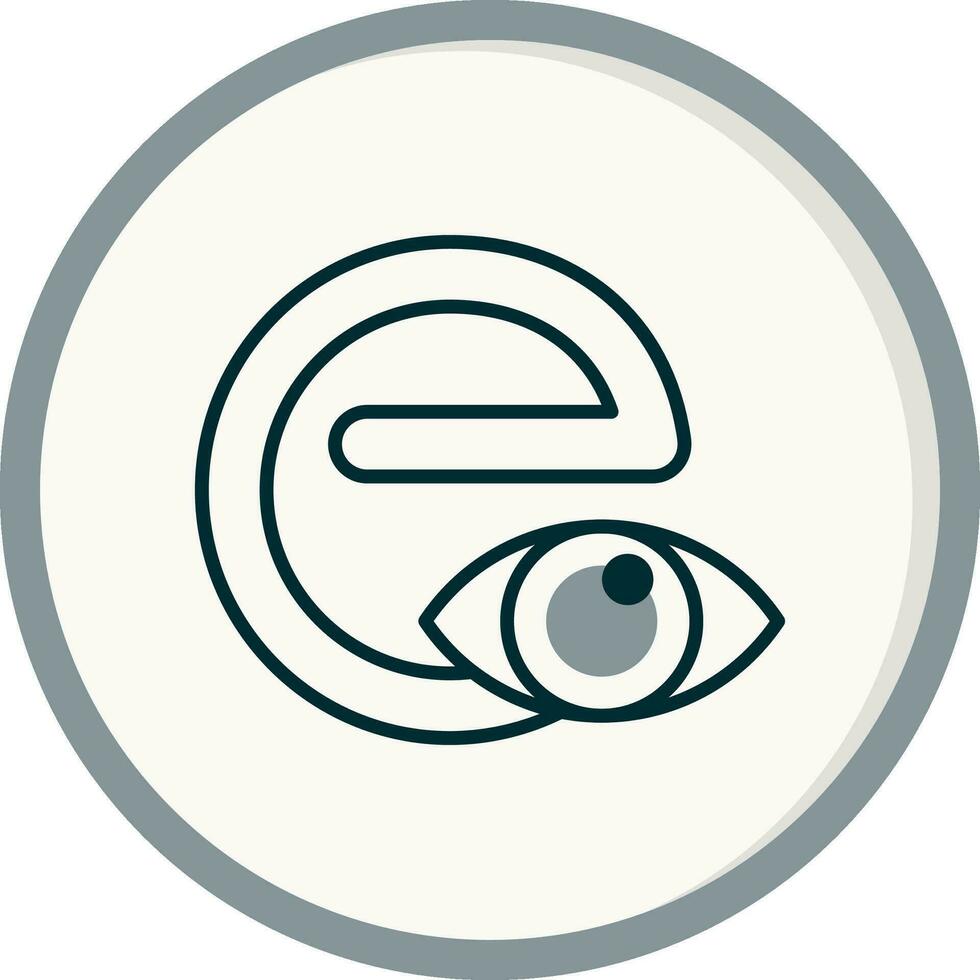 Small E Vector Icon