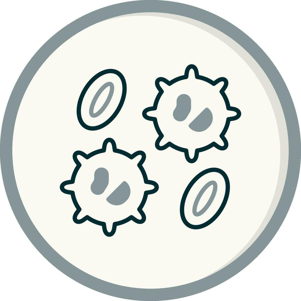 White Blood Cell  Vector Icon