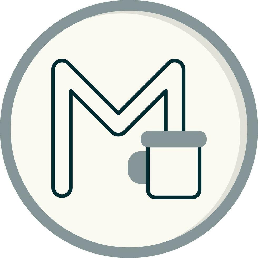 Capital M Vector Icon