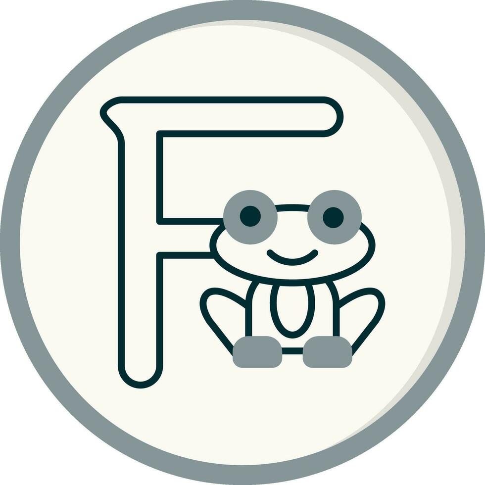 Capital F Vector Icon