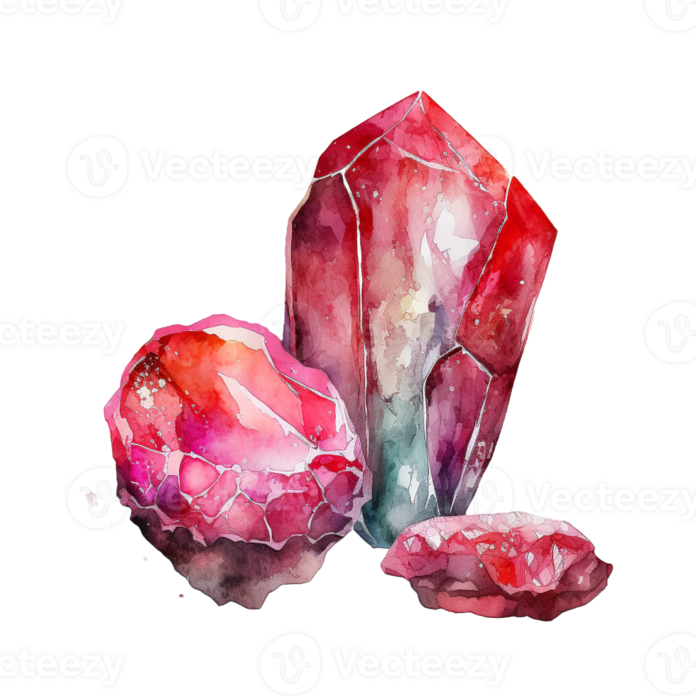 gem illustration in the hand draw style ai generated png