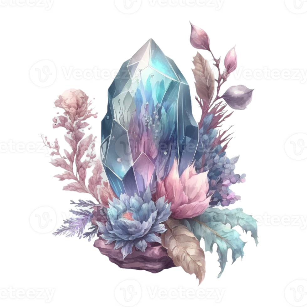 gem illustration in the hand draw style ai generated png