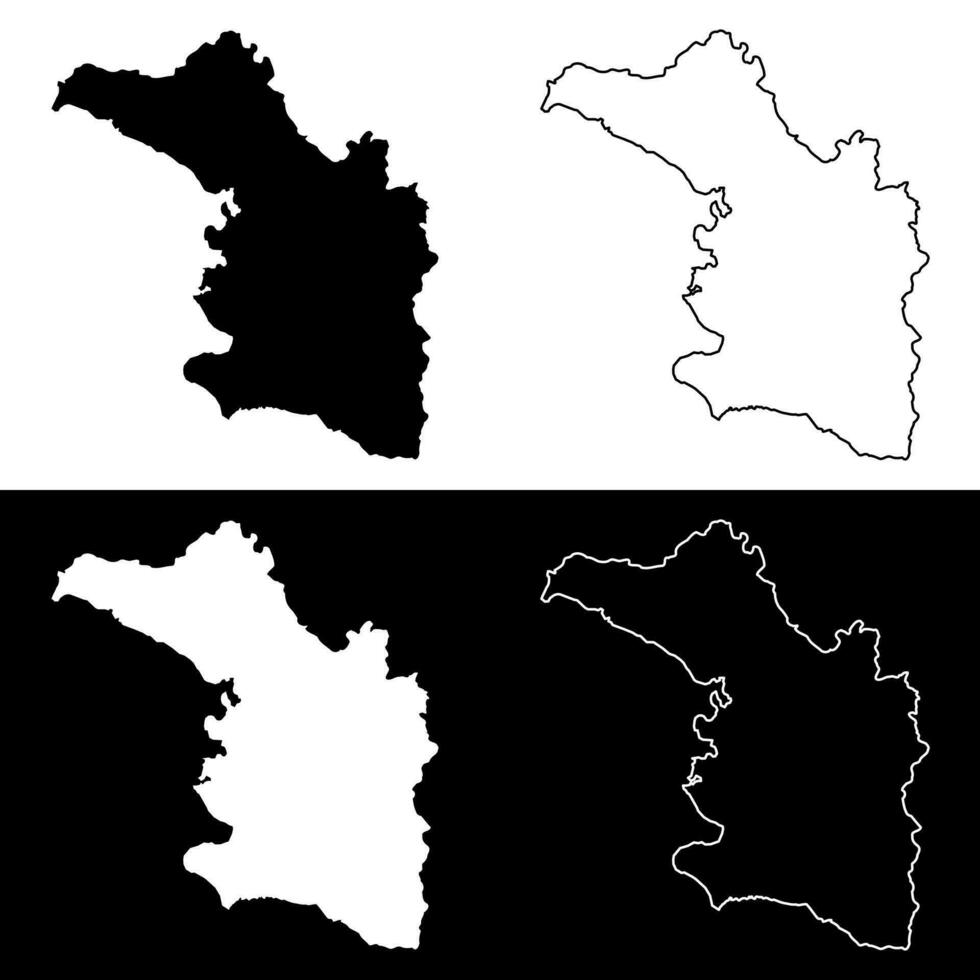 Artibonite department map, administrative division of Haiti. Vector illustration.