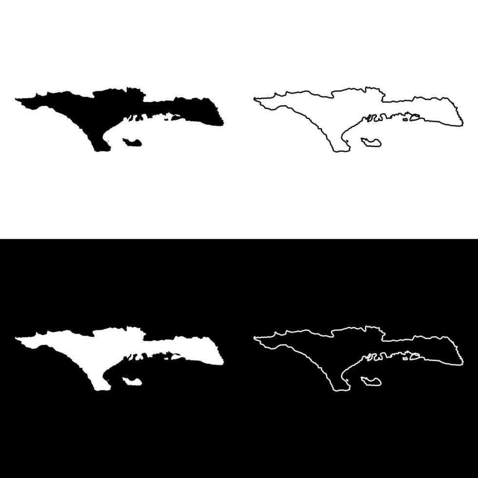 sud Departamento mapa, administrativo división de Haití. vector ilustración.