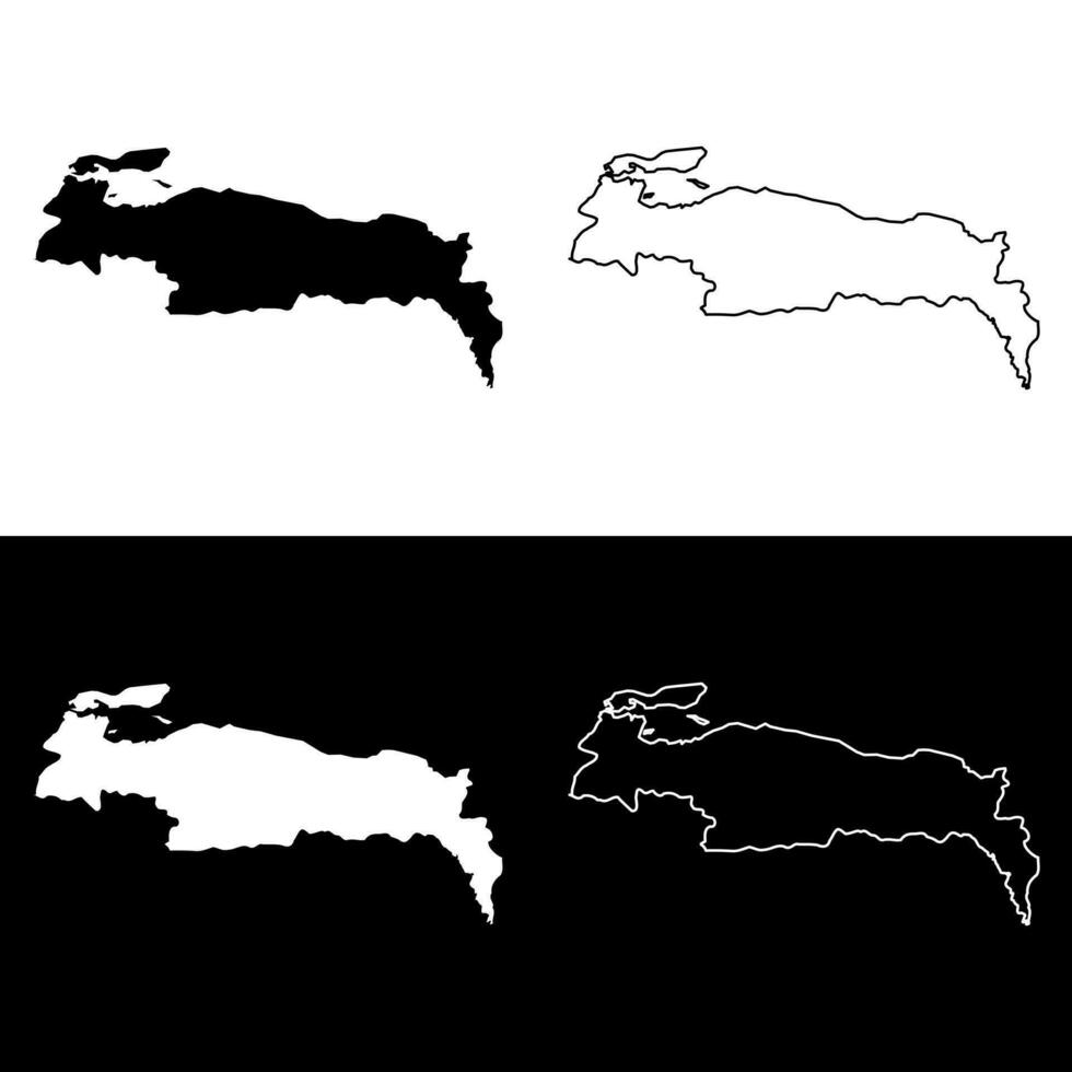 pezones Departamento mapa, administrativo división de Haití. vector ilustración.