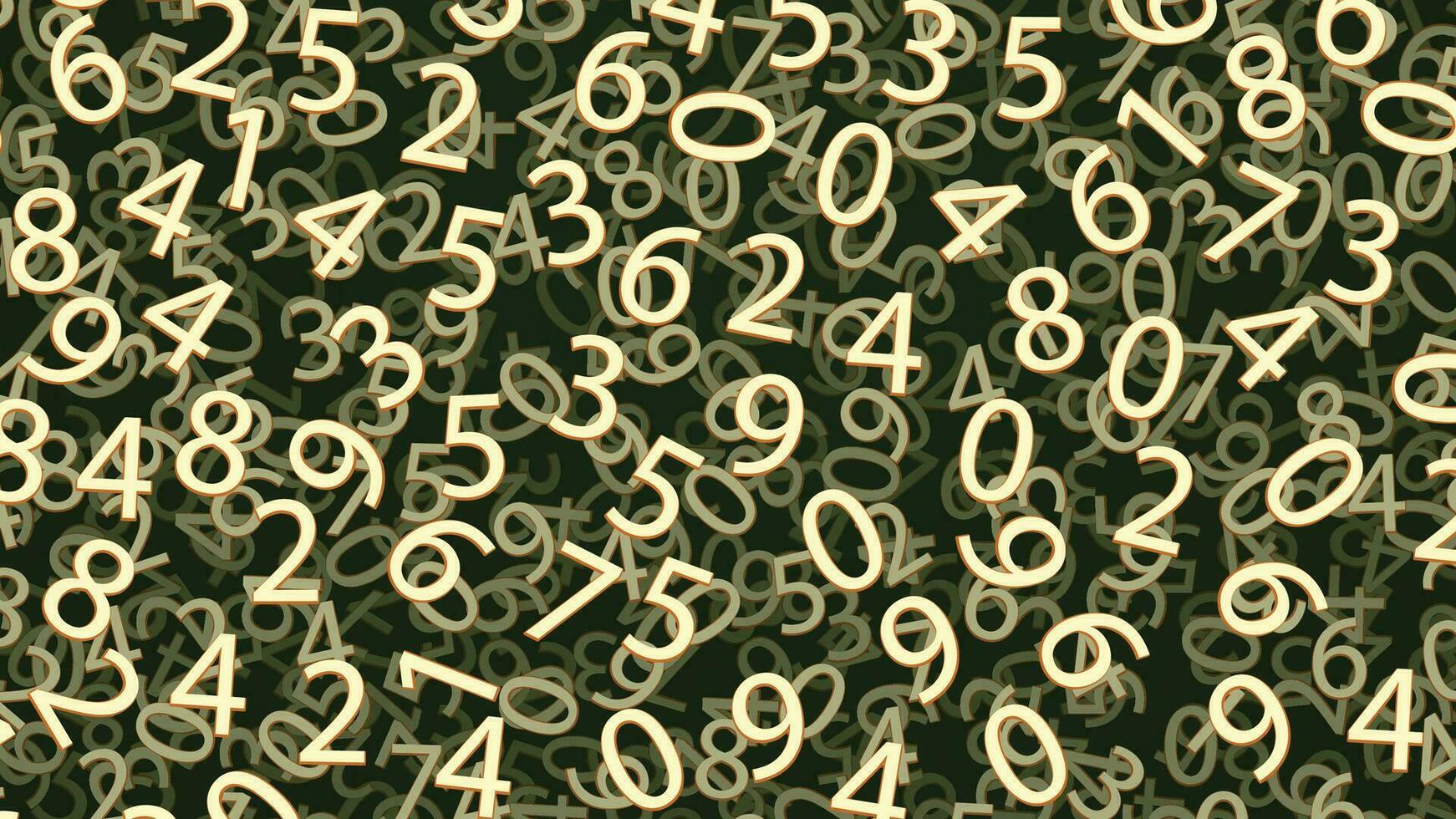 numbers green backdrop vector