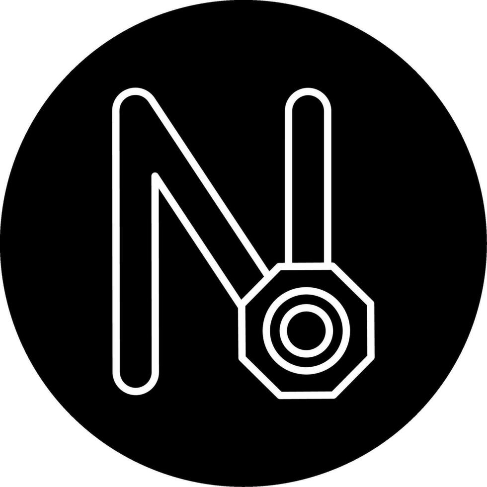 Capital N Vector Icon