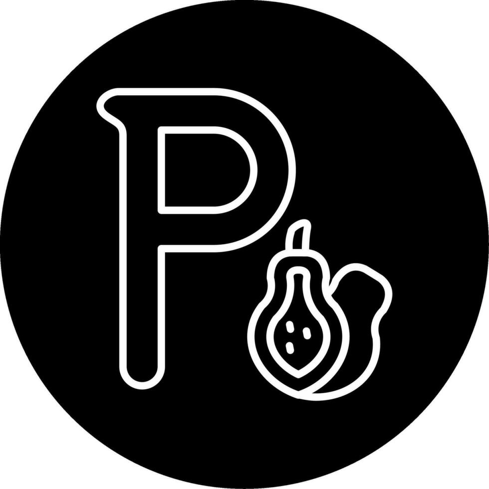 Small P Vector Icon