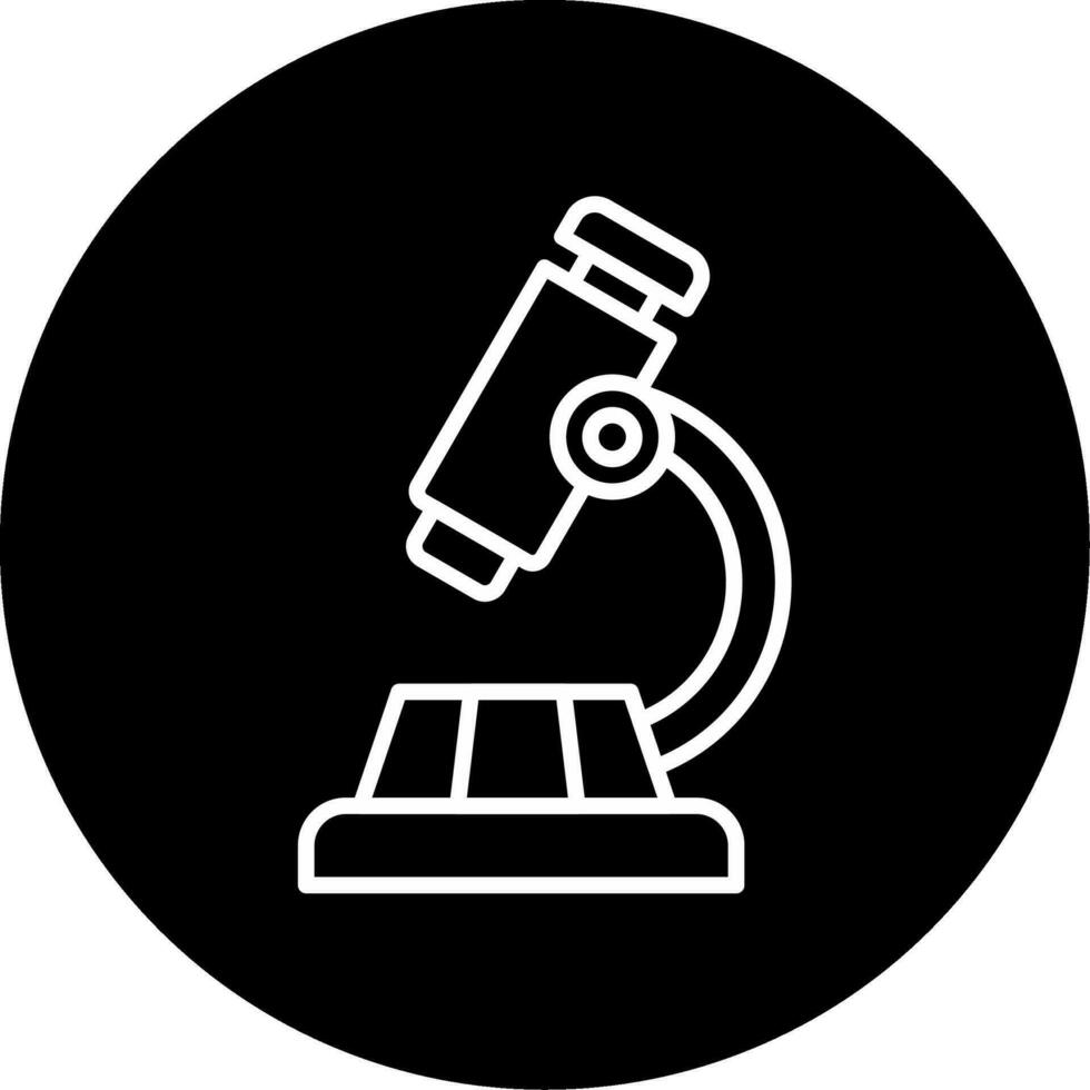 icono de vector de microscopio