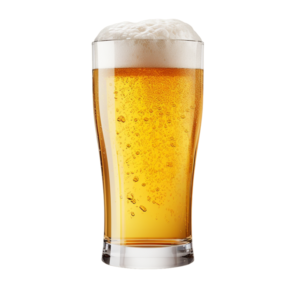 cerveza vaso png ai generativo