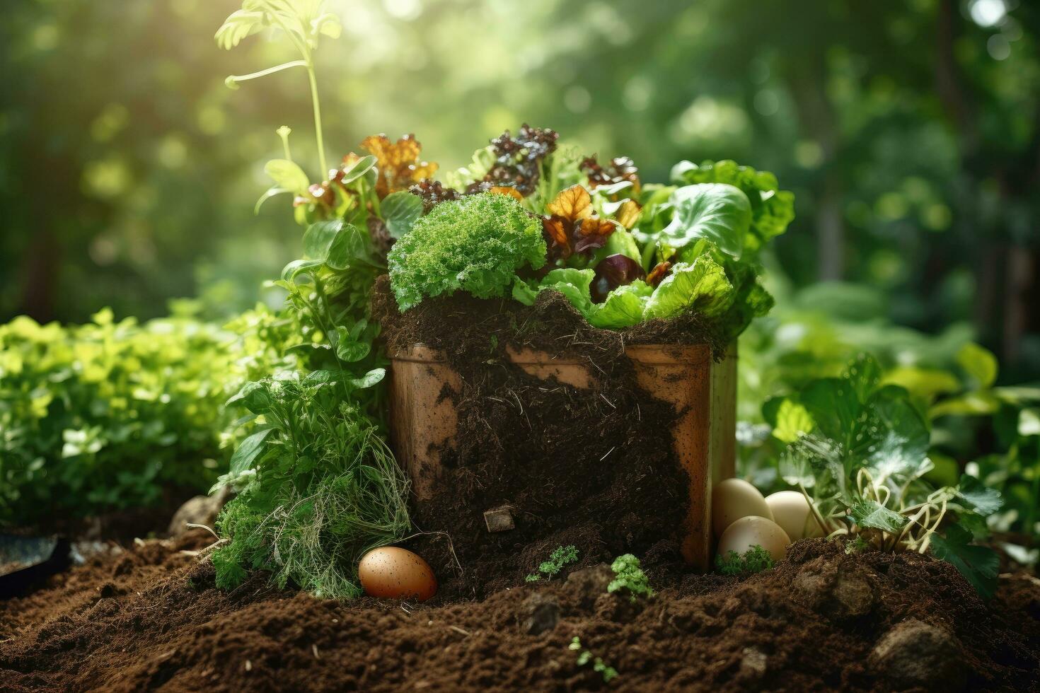 orgánico vegetales creciente en suelo. jardinería y agricultura