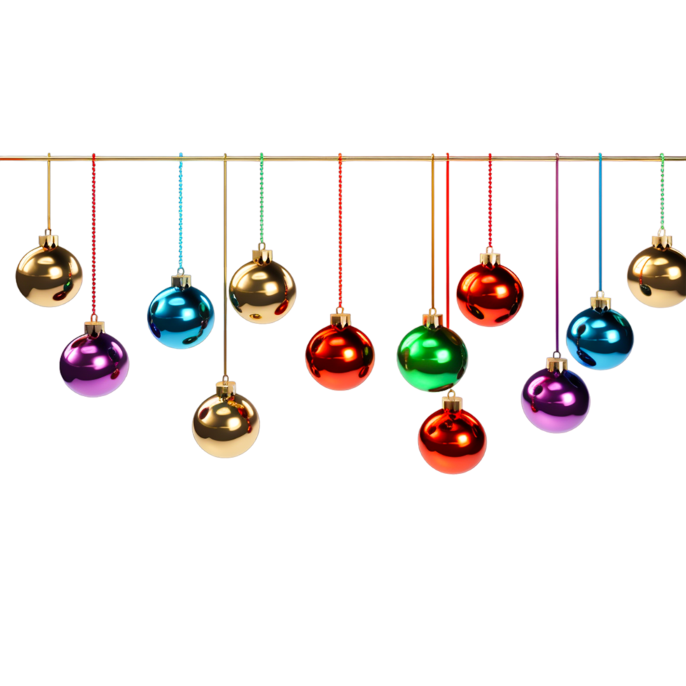 Light Bulb Xmas Ornaments Ai Generative png