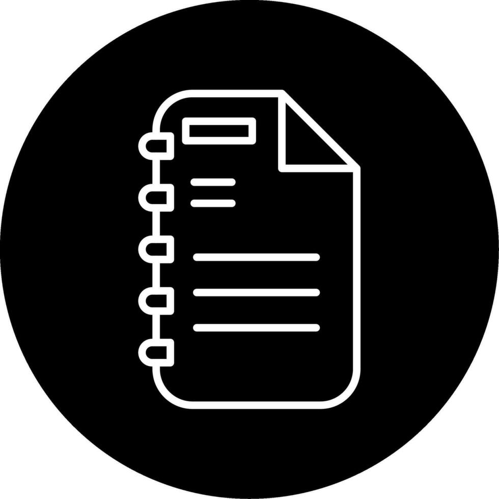 Note Page Vector Icon