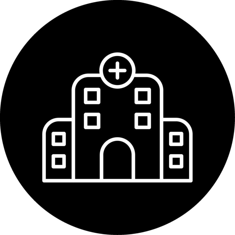 icono de vector de hospital