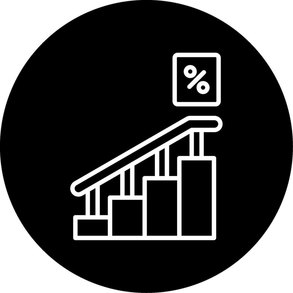 icono de vector de escaleras