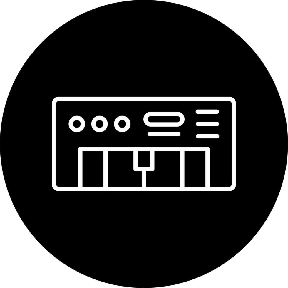 icono de vector de piano