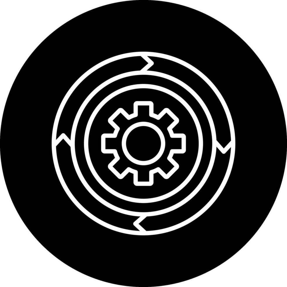 icono de vector de gráfico circular