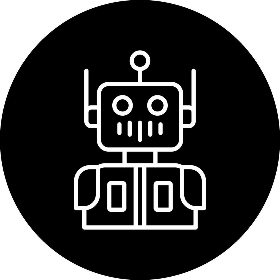 icono de vector de robot