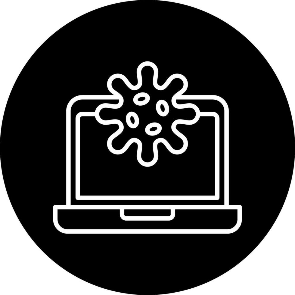 icono de vector de virus