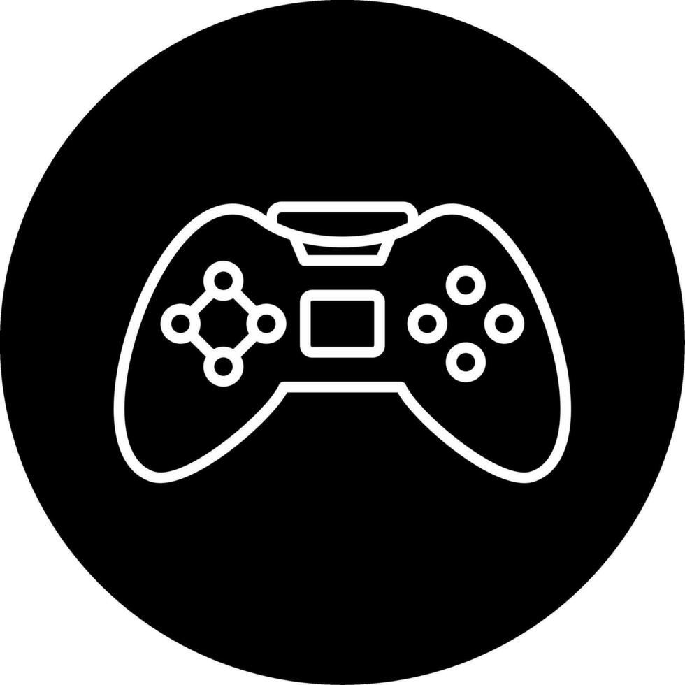 icono de vector de controlador de juego