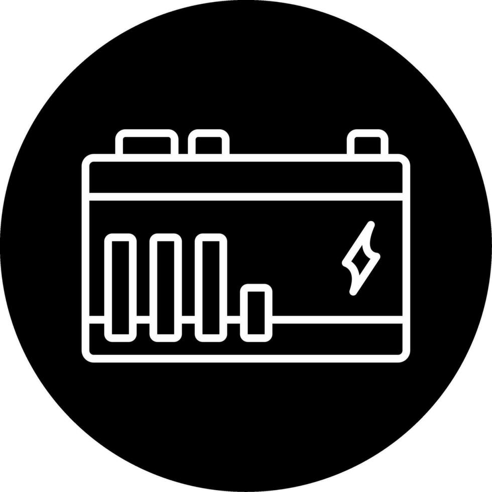 batería cargar vector icono