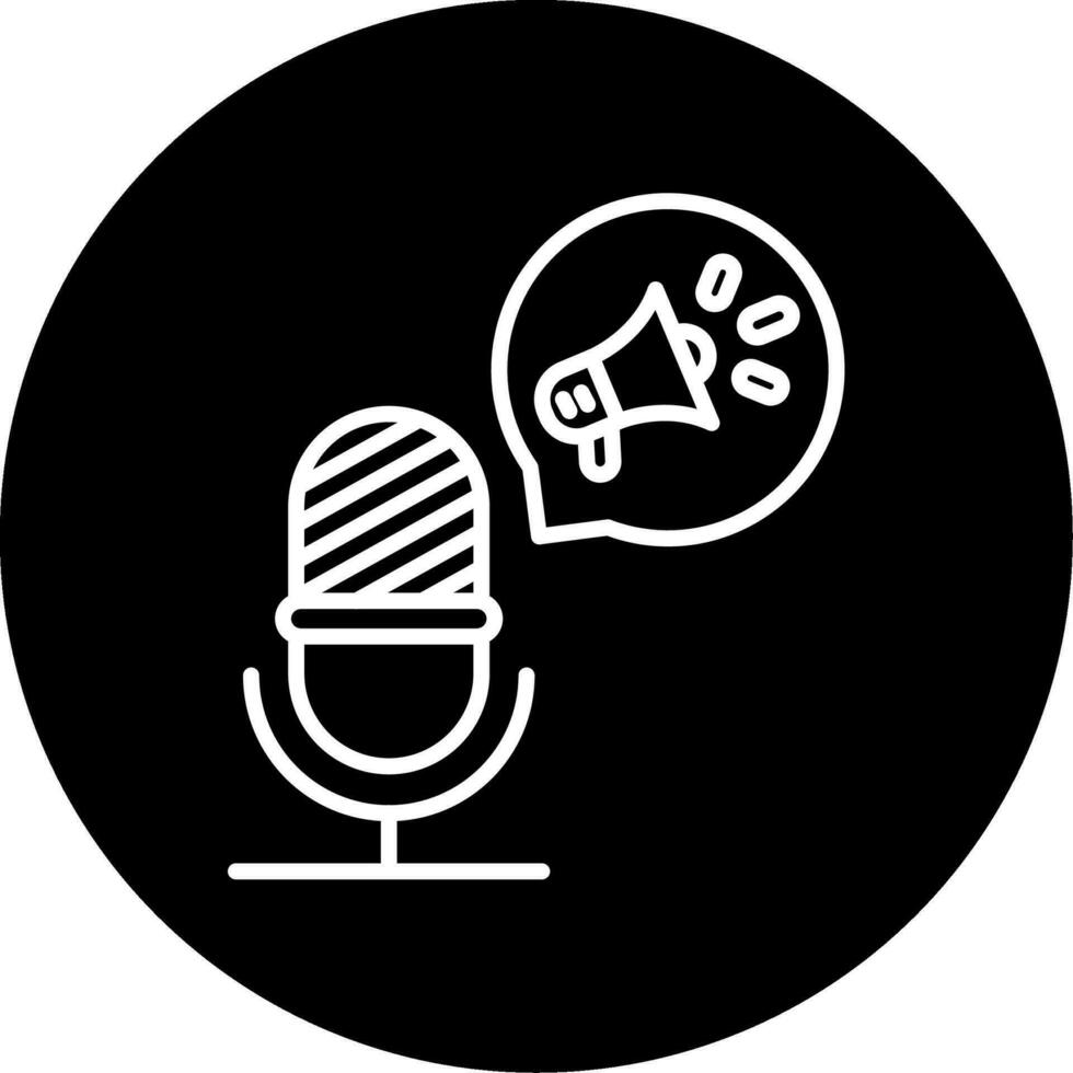 icono de vector de podcast