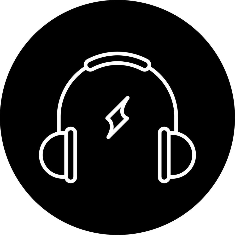 icono de vector de auriculares